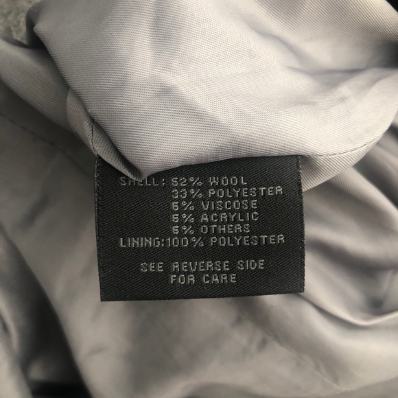 STEVE MADDEN Womens Coat Wool Light Gray Size M - Picture 6 of 6